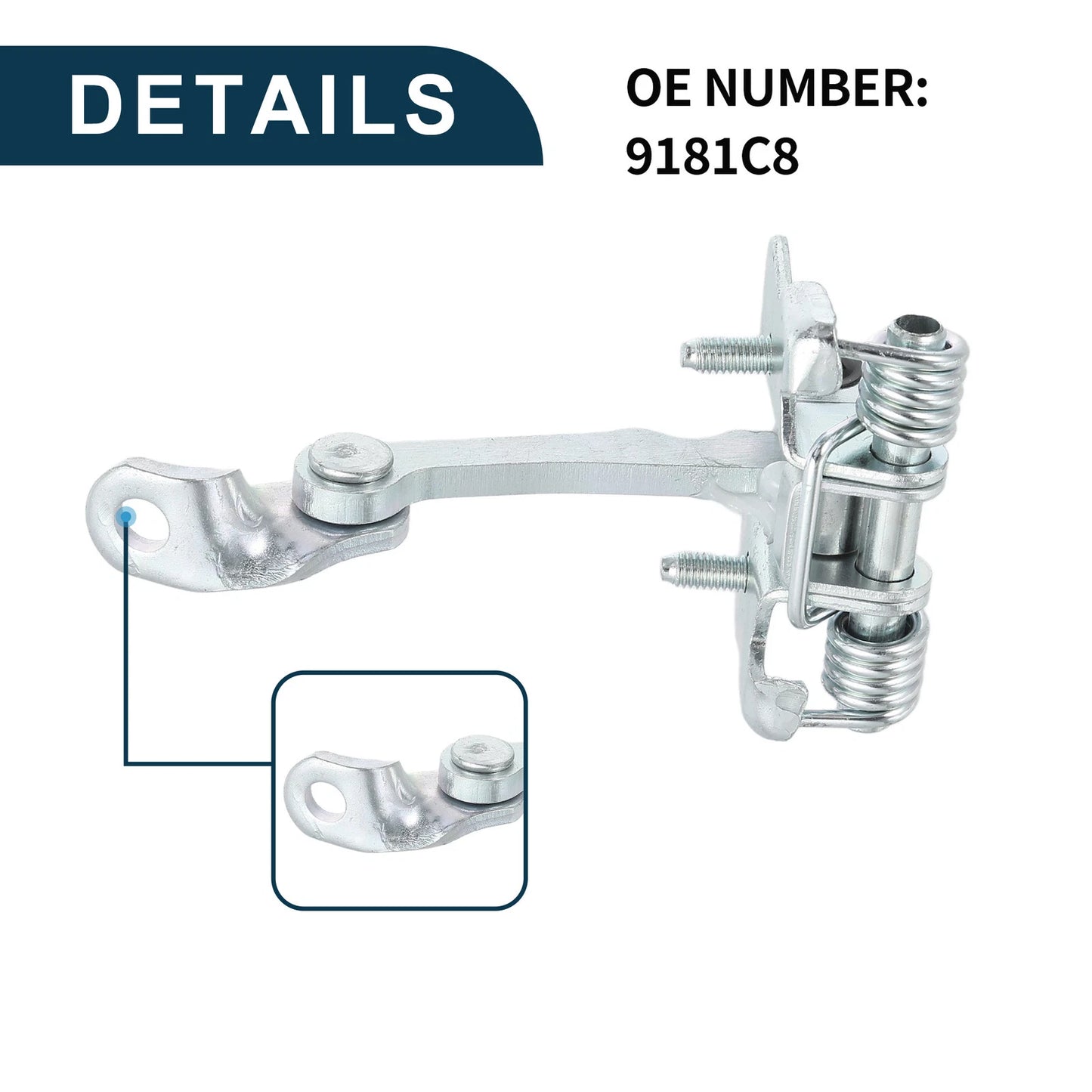Door Check Strap Stopper Limiter for Peugeot 206 (1998-2012)