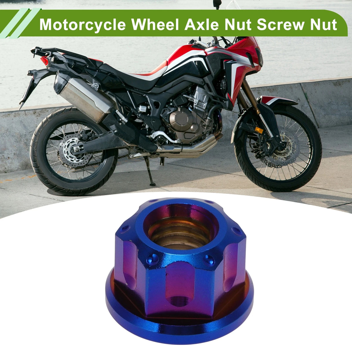 4 x Wheel Axle Nut M6x1 for Cars/Motorcycles/Bicycles