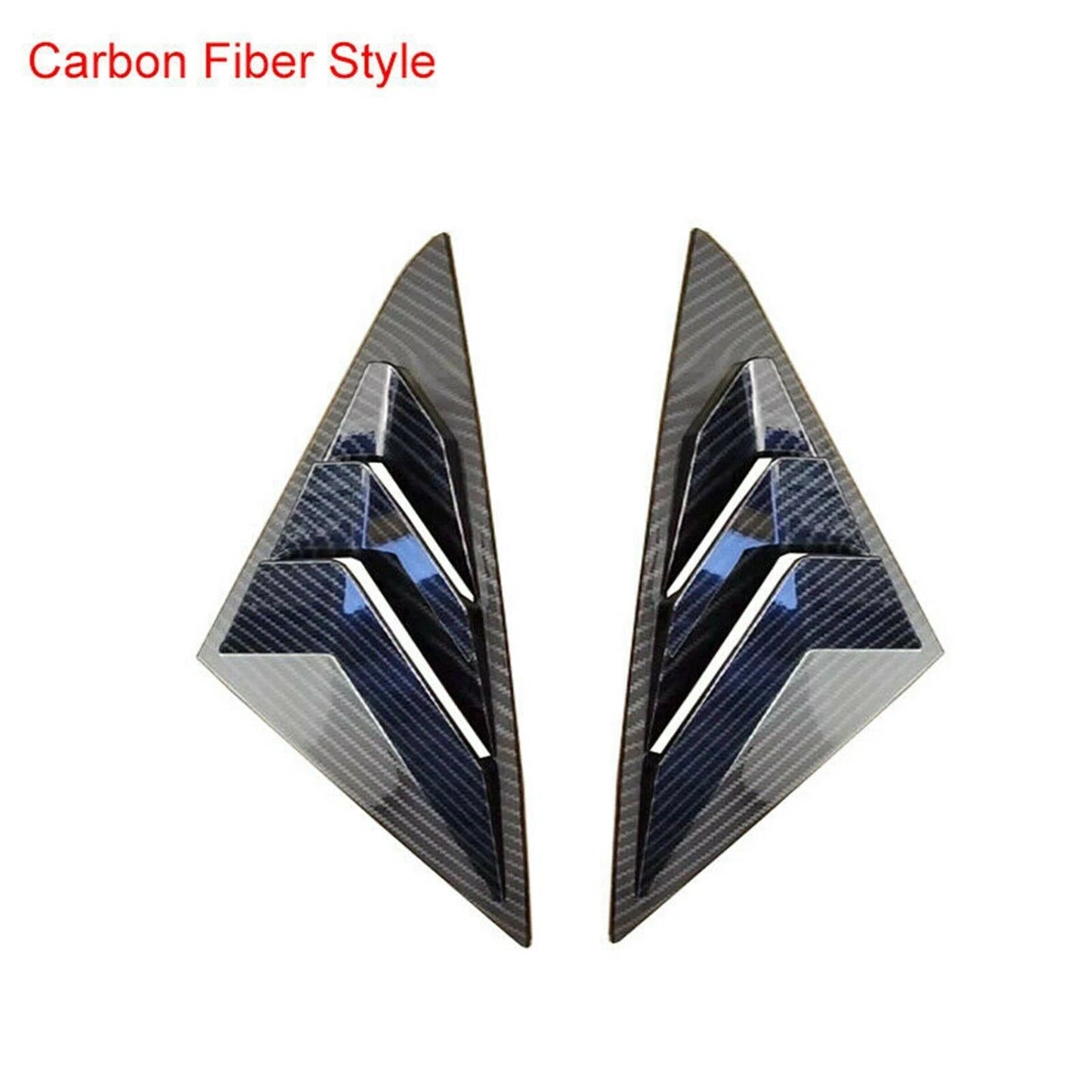 Carbon Fiber Window Louver Shutter Cover Trim for Hyundai Sonata (2011–2014)