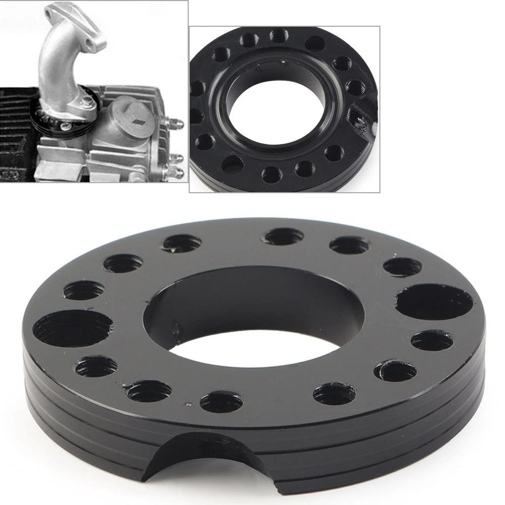 Black Carb Adjuster Carburetor Inlet Manifold Spinner Plate for Pit Bike Quad