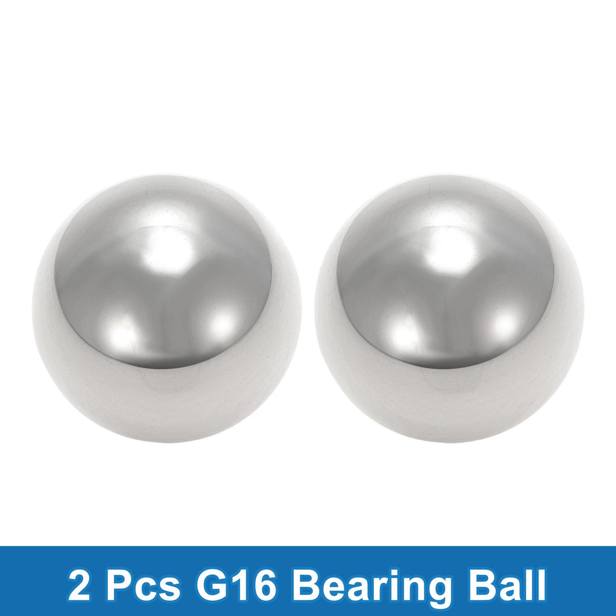 32.0mm Bearing Ball Steel G16 Precision Ball Silver Tone 2 x
