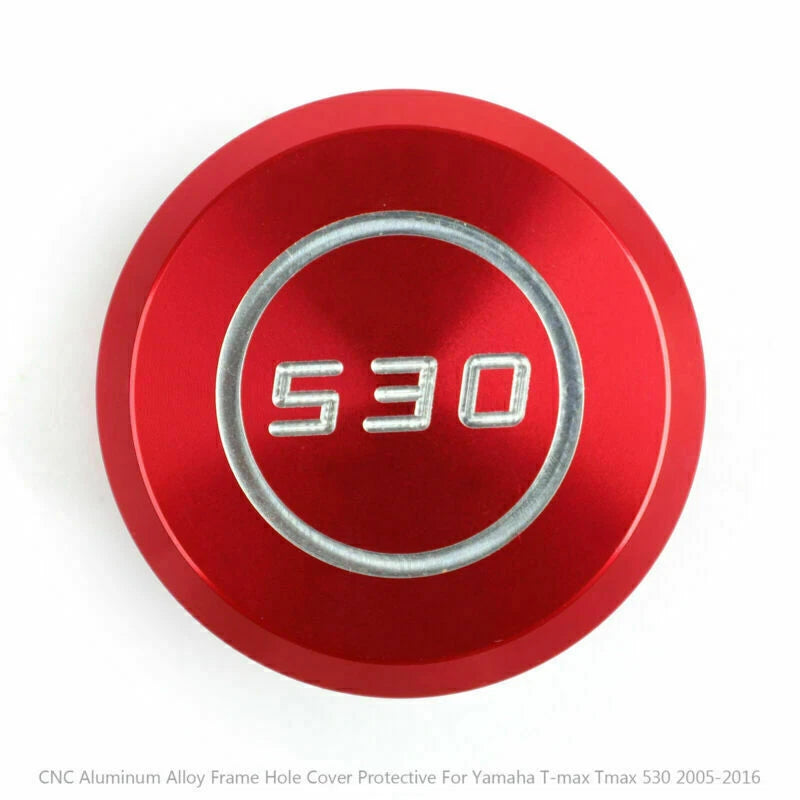 CNC Frame Hole Cover Guard Red for Yamaha T-Max 530 (2005-2016)