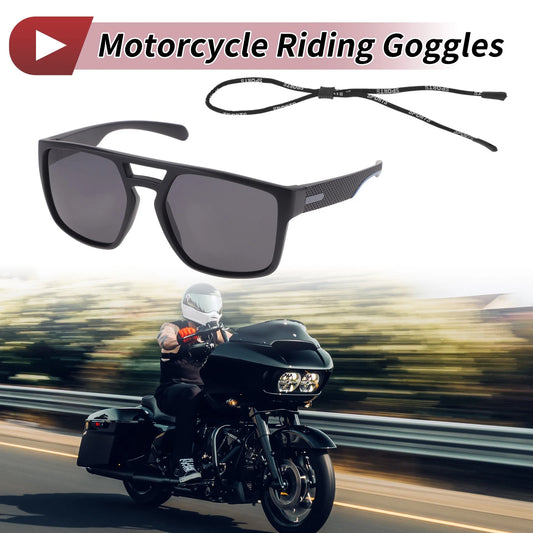 Set / Motorcycle Riding Goggles Black Lens Blue Frame for Motorcycle