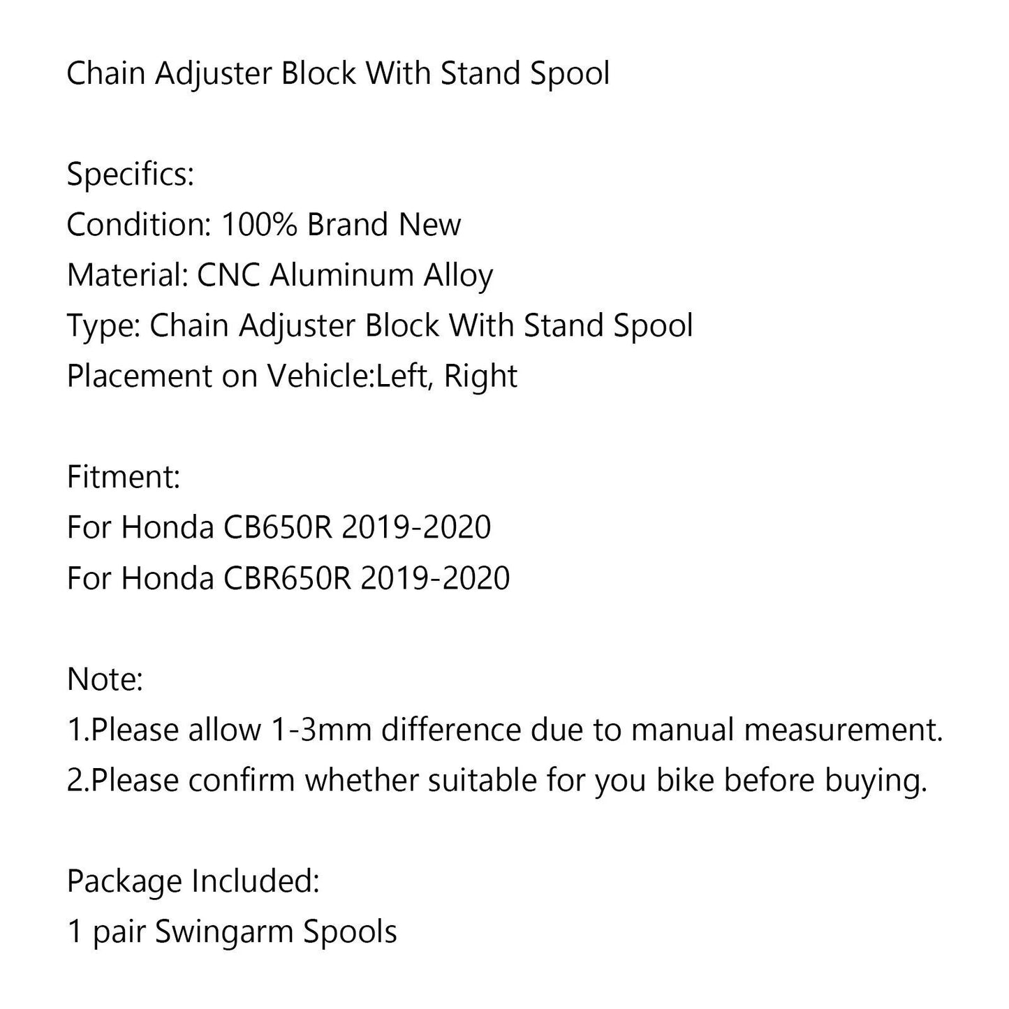 CNC Stand Mount Swingarm for Honda CB650R CBR650R (2019-2020)