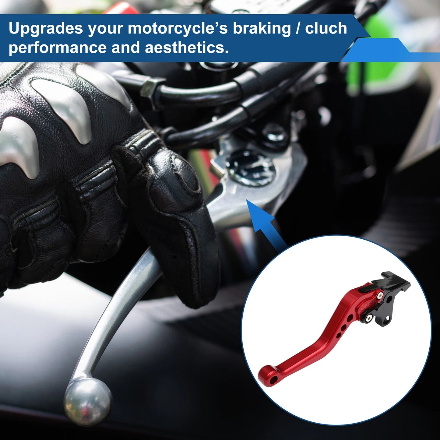 1 Pair Adjustable Short Brake Clutch Lever for Kawasaki ZX-9R/ZX-9 (1994–1997)