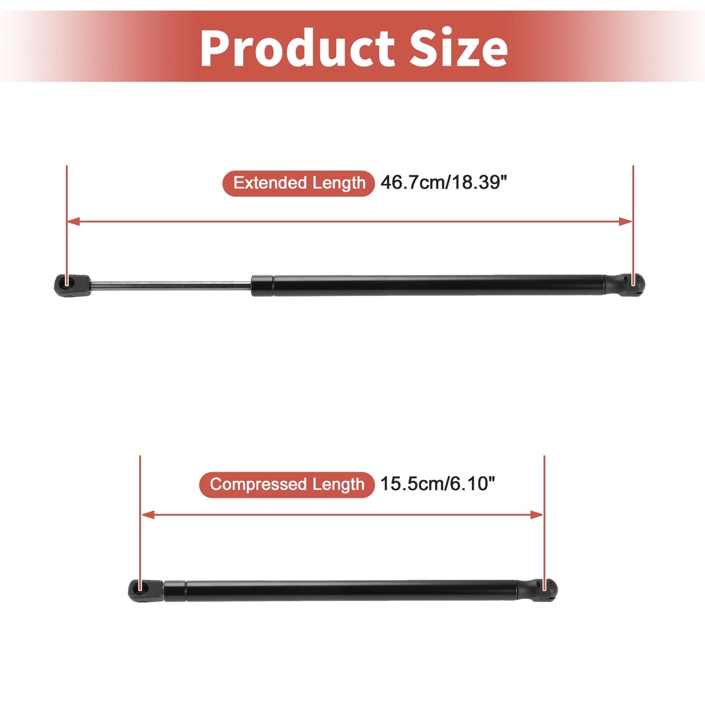 Rear Hatch Lift Supports for Ford Focus Hatchback (2012-2018)