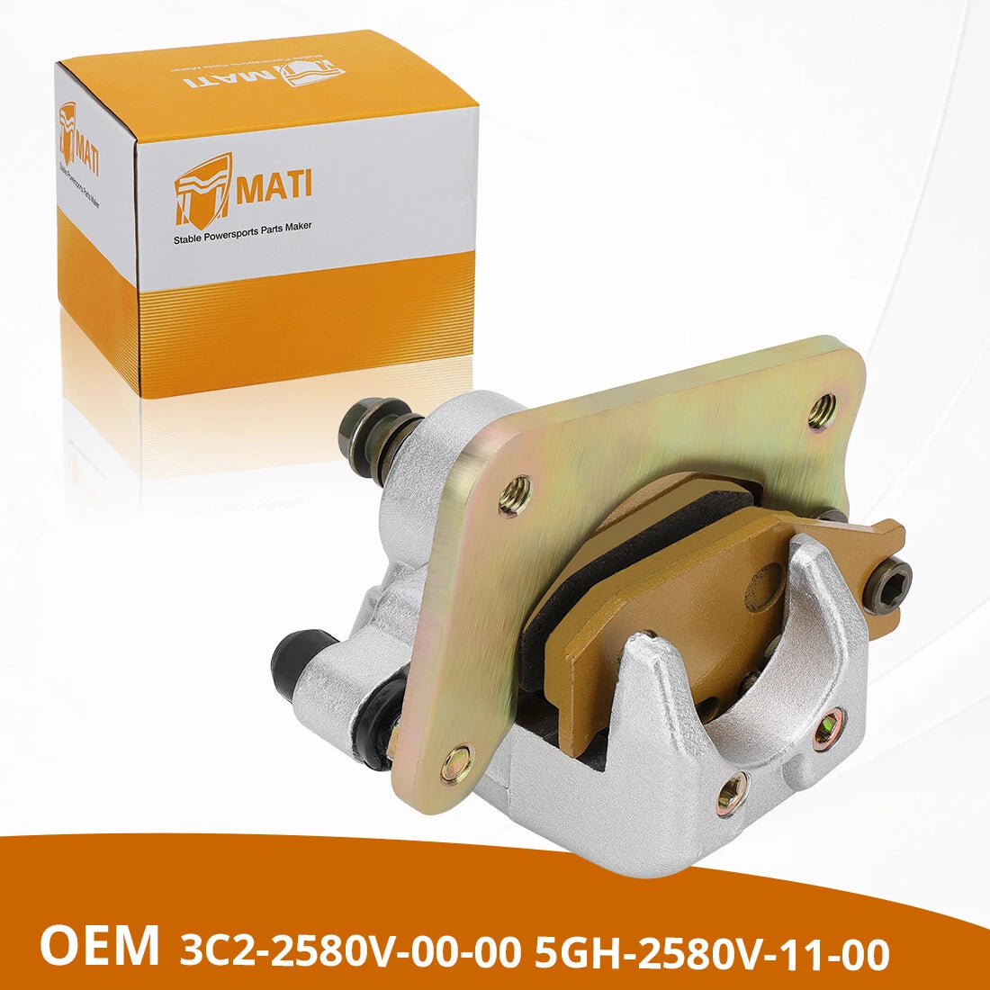 Rear Brake Caliper & Pads for Yamaha Wolverine 450 YFM450FX (2006–2010)