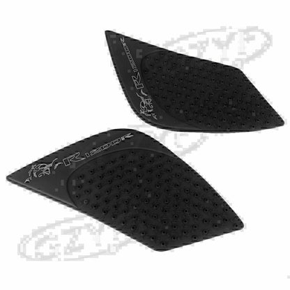 Moto Traction Tank Pads Side Knee Grips for BMW R1200R (2015-2017) Black