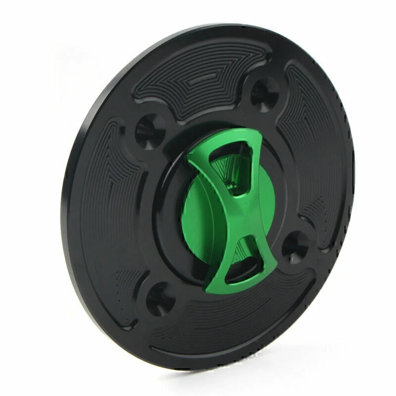 CNC Fuel Gas Tank Cap Keyless for Kawasaki Ninja 400, 650, Z900, Versys 1000