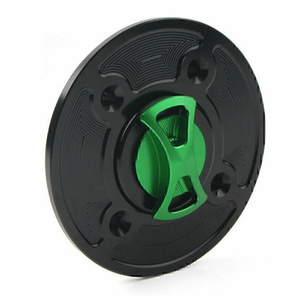 CNC Fuel Gas Tank Cap Keyless for Kawasaki Ninja 400, 650, Z900, Versys 1000