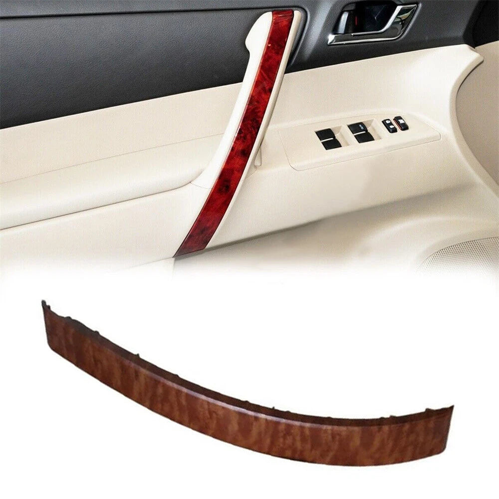 Wood Look Front Left Armrest Door Handle Cover Trim for 2008-2013 Highlander
