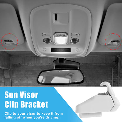 Sun Visor Support Clip Retainer for Jeep Renegade (2015-2018) Gray