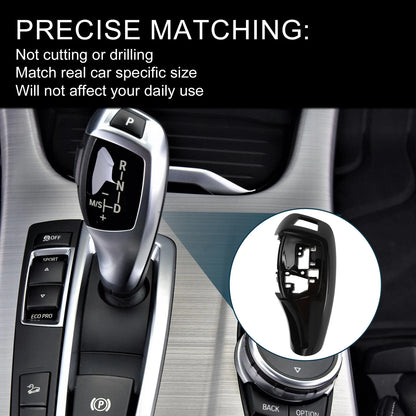 Black Gear Shift Knob Button Cover for BMW 1 Series F20 F21 (2011-2019)