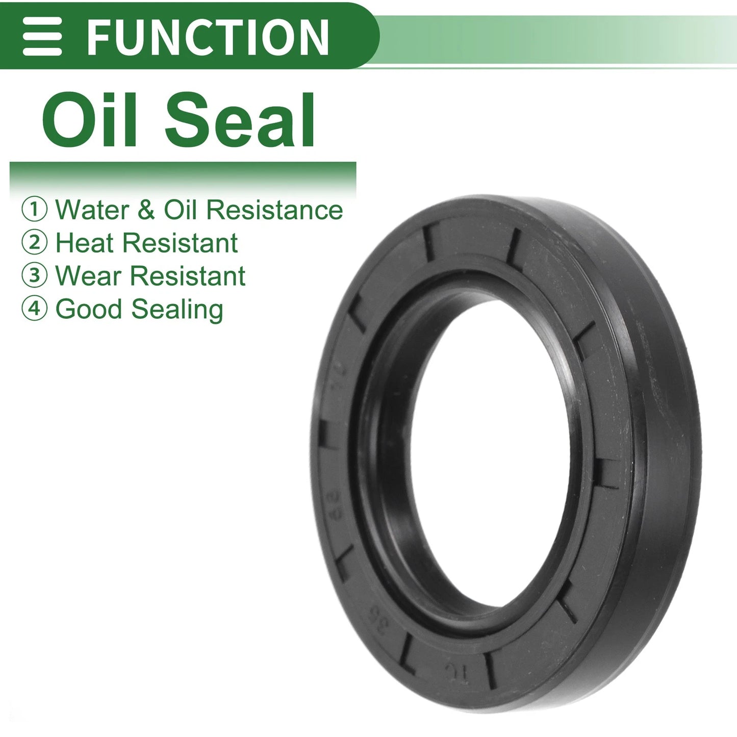 Oil Seal 35x56x10mm NBR Black 5 Pcs