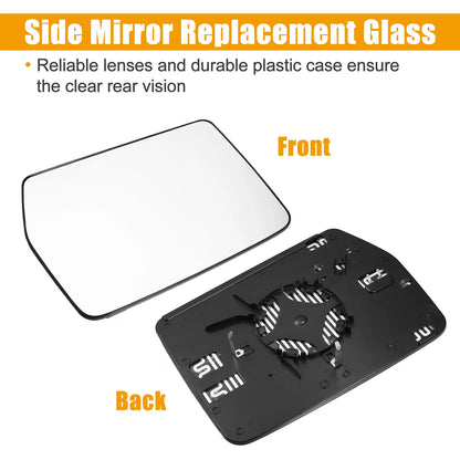 Heated Driver Left Side Mirror Glass for Ford F-150