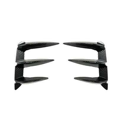 For 2022-23 BMW X3 G01 LCI M-Sport Gloss Black Rear Bumper Vent Side Canards