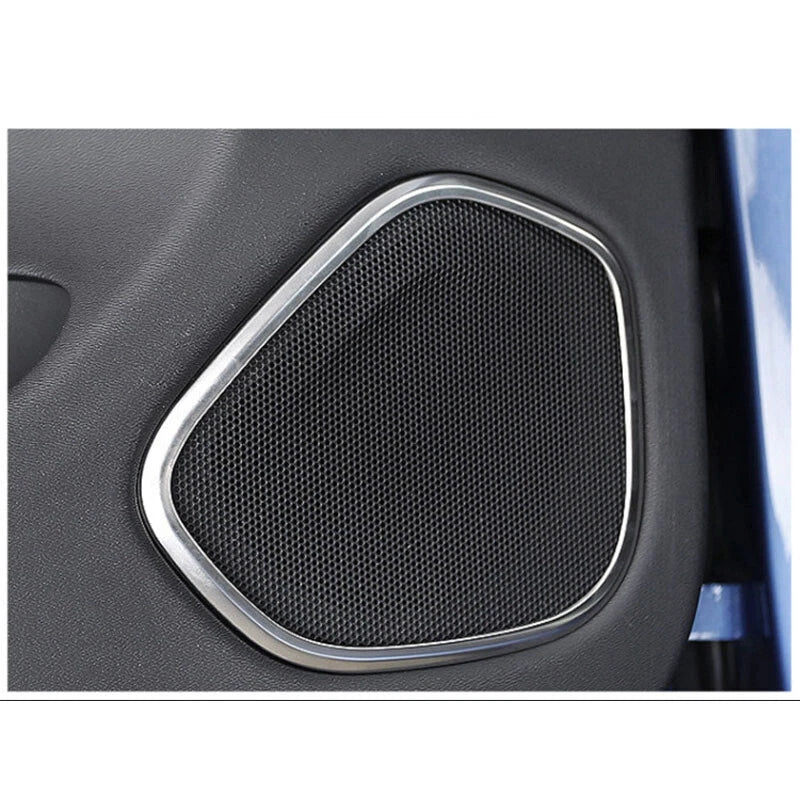 4pcs Silver Door Side Speaker grille Cover Trim Frame fits Volvo XC60 2018-2022