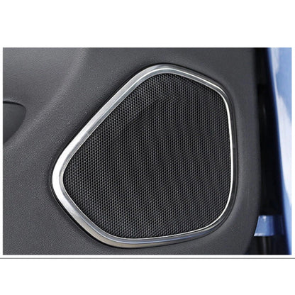 4pcs Silver Door Side Speaker grille Cover Trim Frame fits Volvo XC60 2018-2022