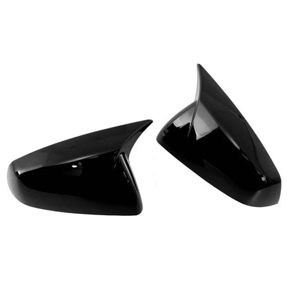 Gloss Black Ox Style Side Mirror Cover Caps for Cadillac SRX (2010-2016)