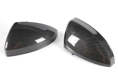 Carbon Fiber Style Side Wing Mirror Caps Covers for Audi TT (2014–2023)
