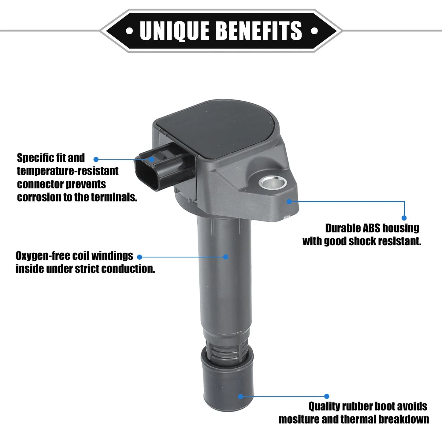 4 x Ignition Coils for Honda Civic (2009-2011) - Engine Performance Parts