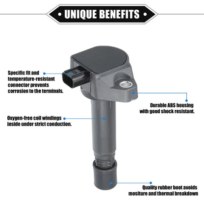 4 x Ignition Coils for Honda Civic (2009-2011) - Engine Performance Parts