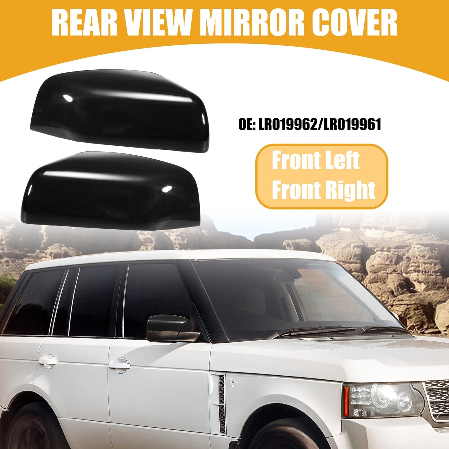 Pair Mirror Covers for Land Rover LR2 (2011-2012)