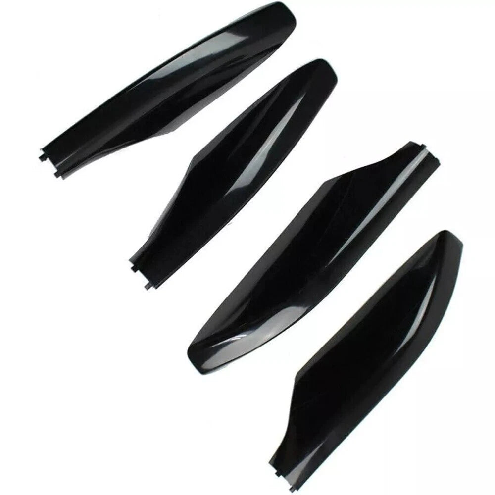 4 x Glossy Black Roof Rack Rail End Cover Caps for Toyota Prado (2010-2018)