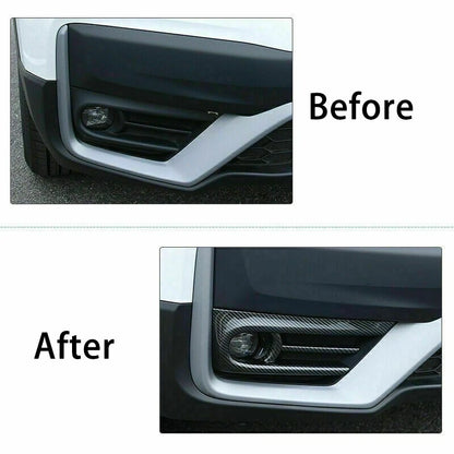 Carbon Fiber Style Fog Light Covers for Honda CR-V (2020-2022)