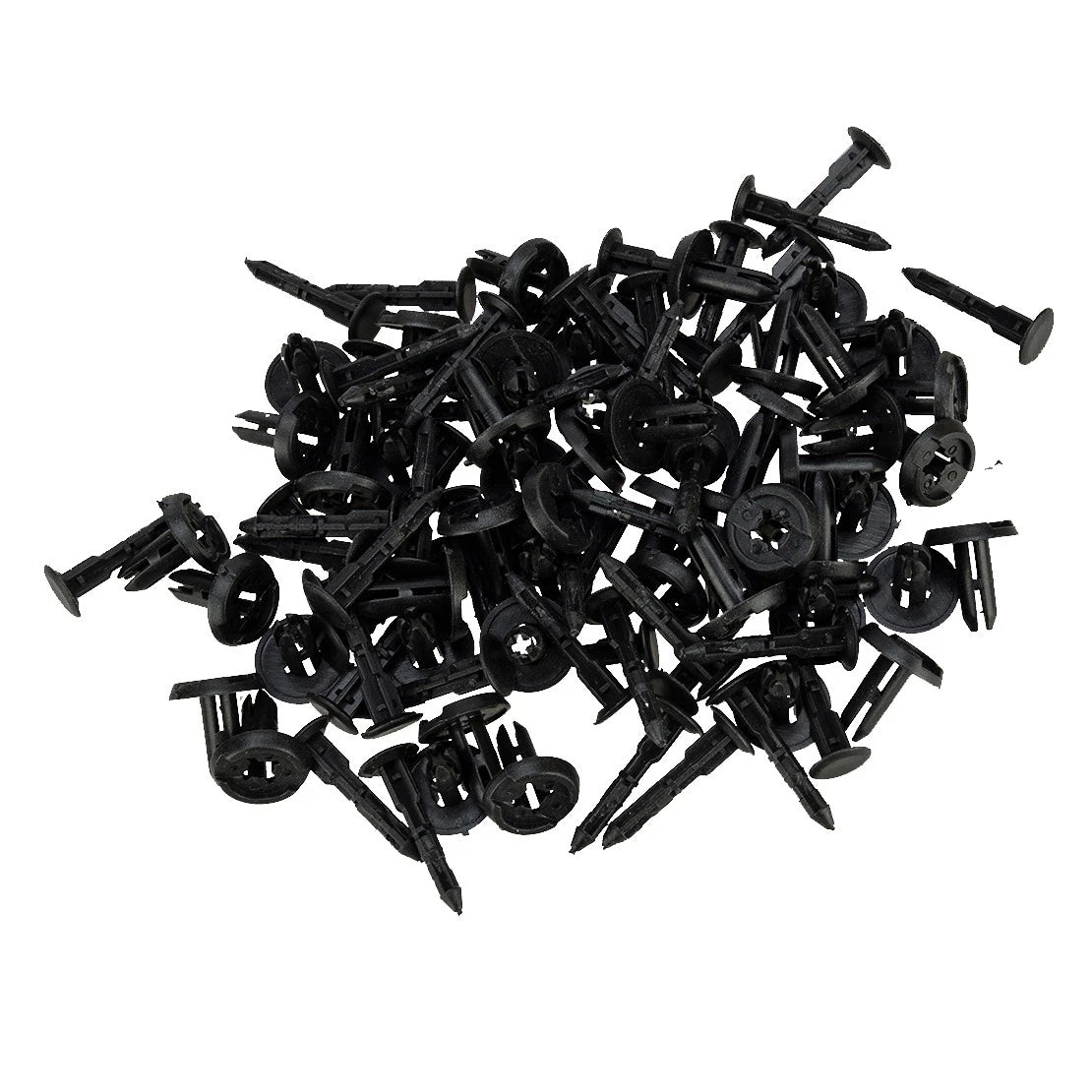 100 x 6mm Bumper Bonnet Trim Fixings Clips Rivets for Various Makes & Models