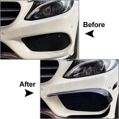 Fog Light Cover Trim for Mercedes Benz C-Class W205 (2015-2018) Black
