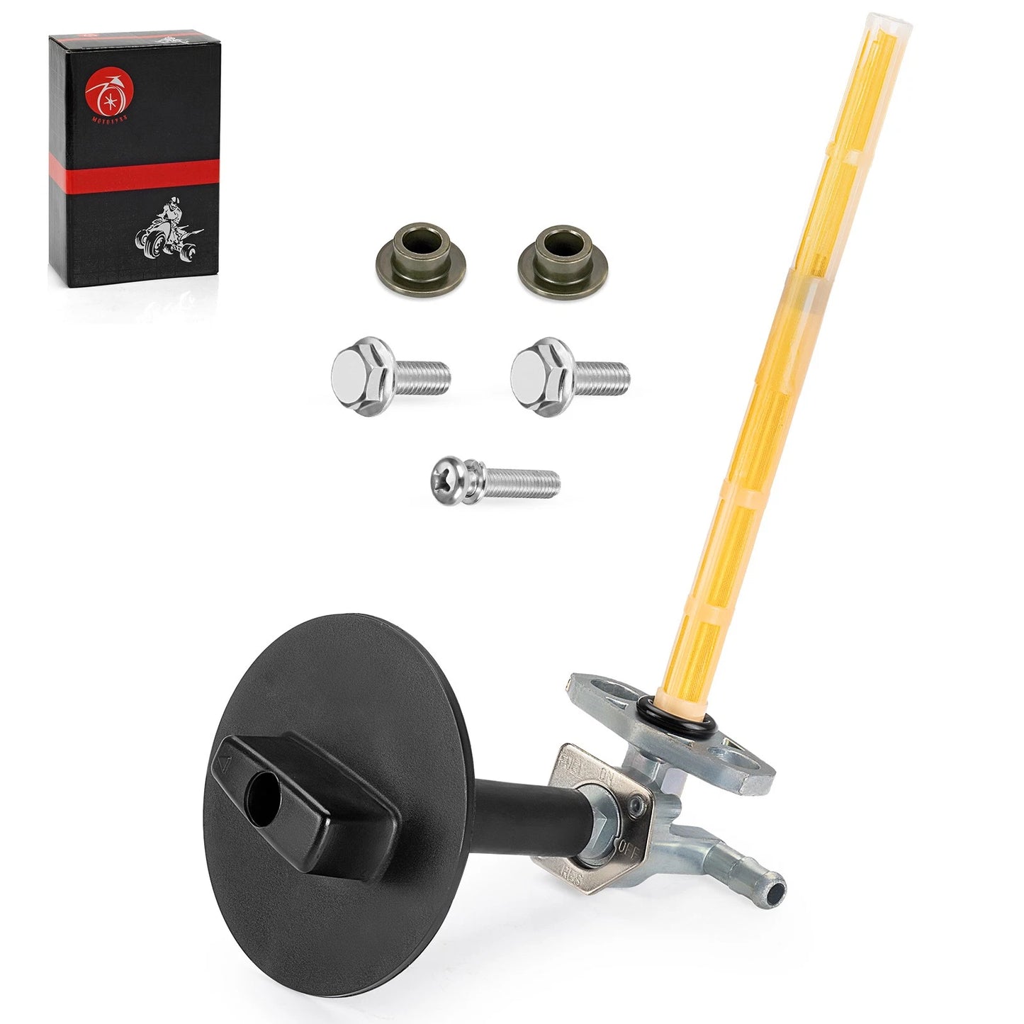 Fuel Valve Petcock & Lever Screw for Honda Rancher 420 TRX420TE 2007-2013