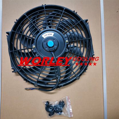 3 Core Aluminum Radiator for Datsun 1200 MT (1970-1973) with Shroud & Fan & Hoses