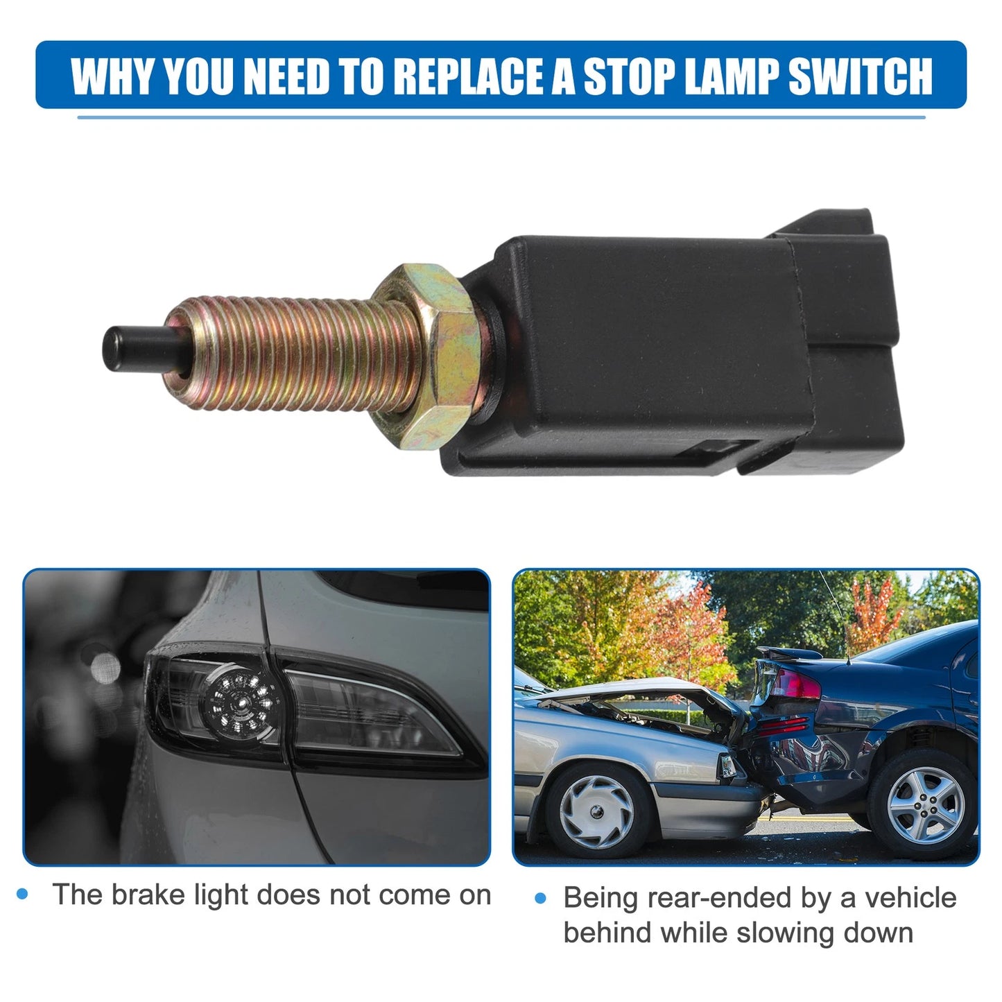 Brake Light Stop Lamp Switch for Mazda Miata & Toyota 4Runner (1990-2005)