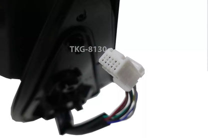 7 Wire Black Side View Mirror for Toyota Fortuner (2015-2021)