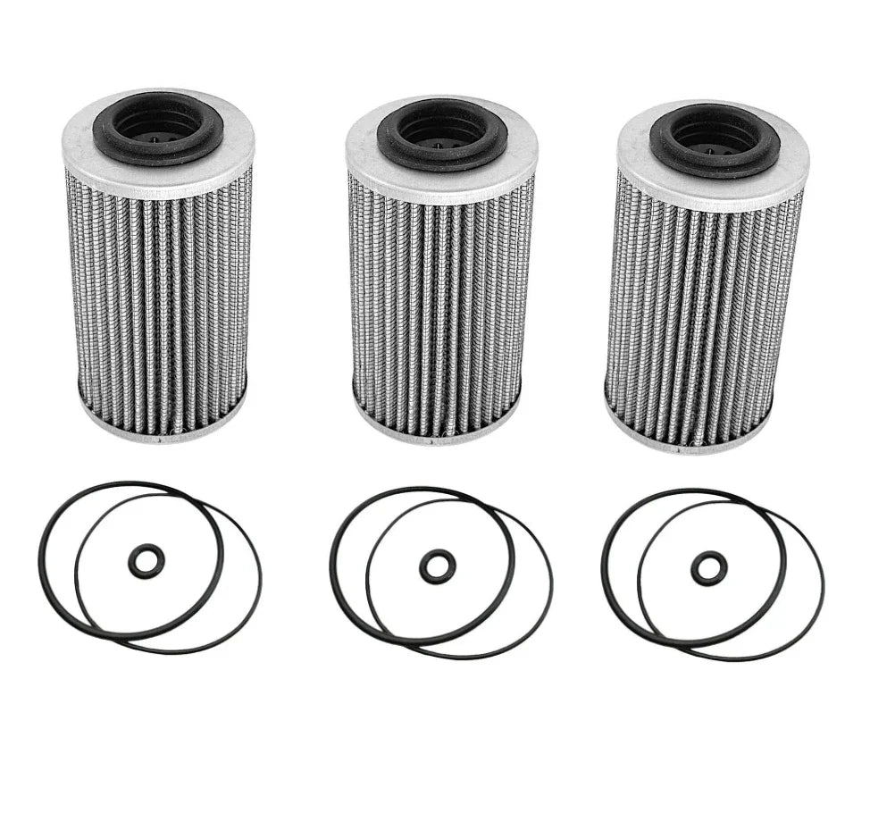 3Pack Oil Filter w/ O-rings for Sea-Doo GTI/RXT/RXP/GTX 130-300HP