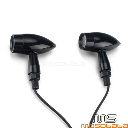 Bullet Shape LED Turn Signal Lights for Harley Honda Kawasaki Yamaha Ducati