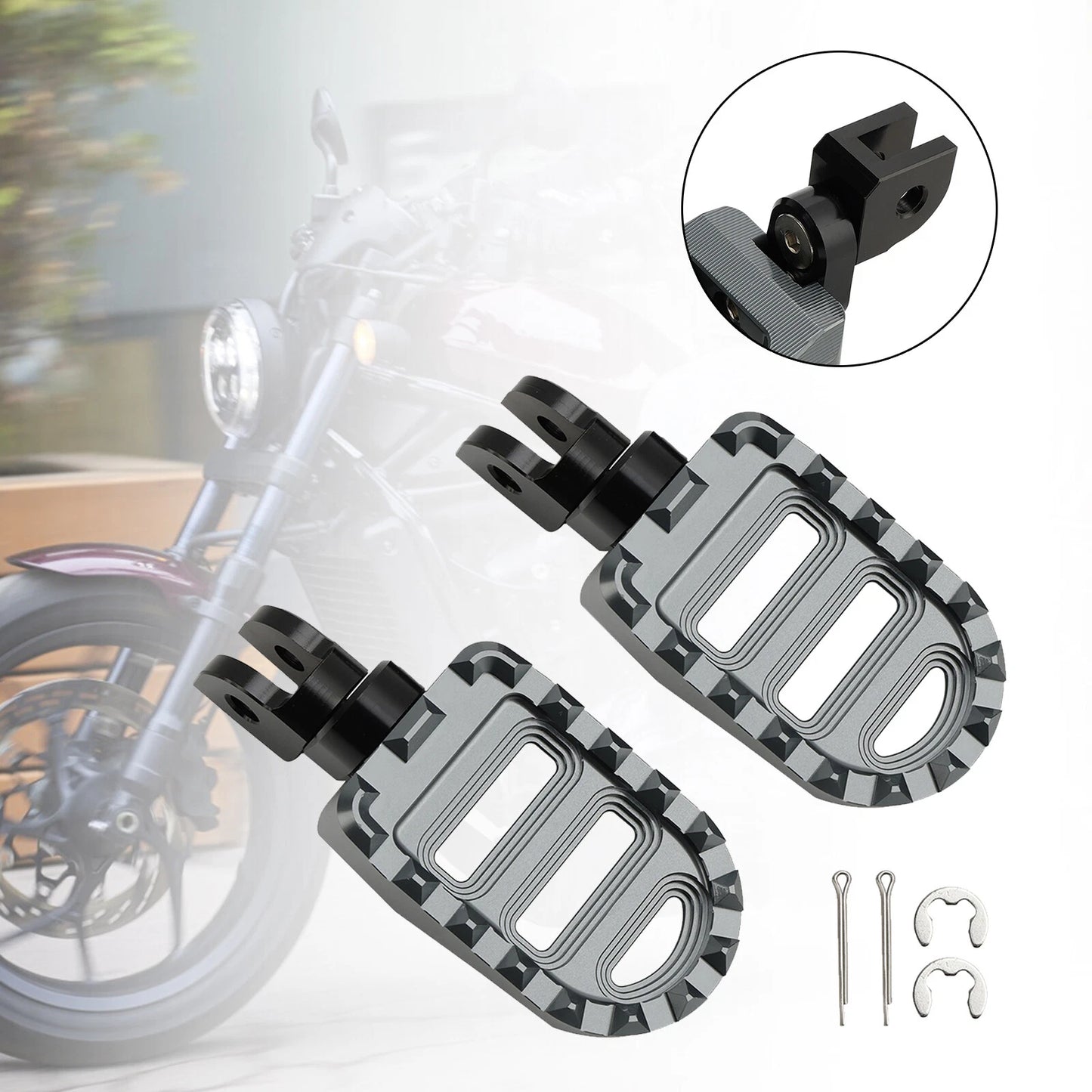 Footrests Front Foot Pegs for Honda Rebel 1100 CM1100 CMX 1100 (2021-2023)