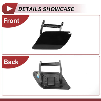 Front Left Washer Nozzle Cover for BMW 740i (2013-2015) Black