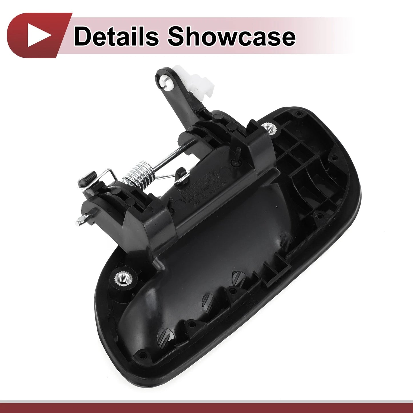 Exterior Door Handle for Hyundai Elantra Rear Right Black ABS (2011-2016)