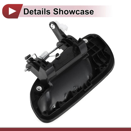 Exterior Door Handle for Hyundai Elantra Rear Right Black ABS (2011-2016)