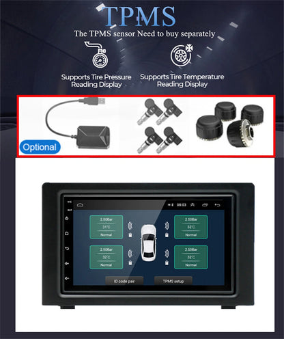 7" Car Stereo Radio GPS Navigation WIFI 4G for SAAB 9-3 (2007-2011)