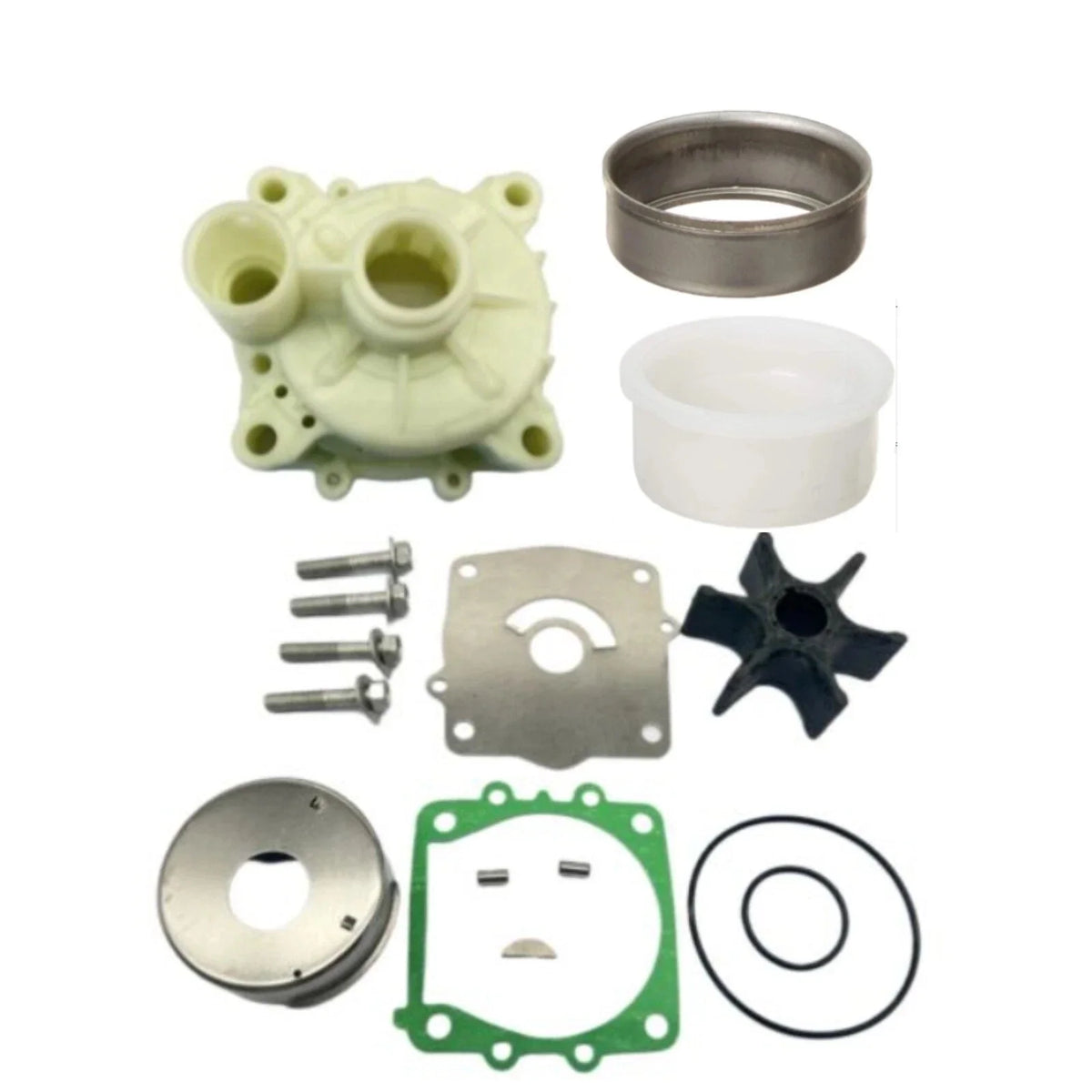 Water Pump Impeller & Spacer Collar for Yamaha 150-250 HP