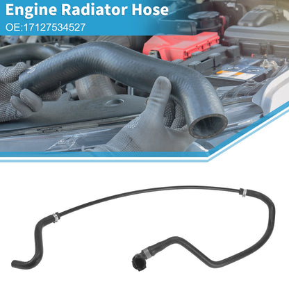 Engine Radiator Hose for BMW 750i 4.8L (2006-2008) Rubber Black 1 x Piece