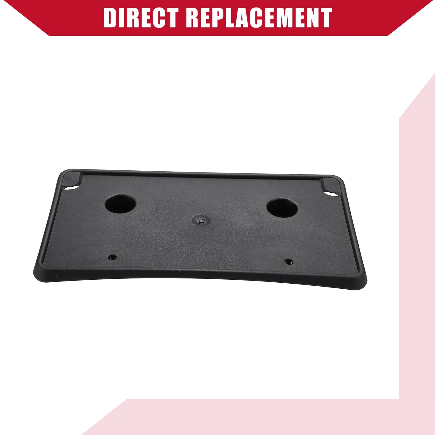 Plastic Black License Plate Frame Bracket for Dodge Ram (2013-2022)