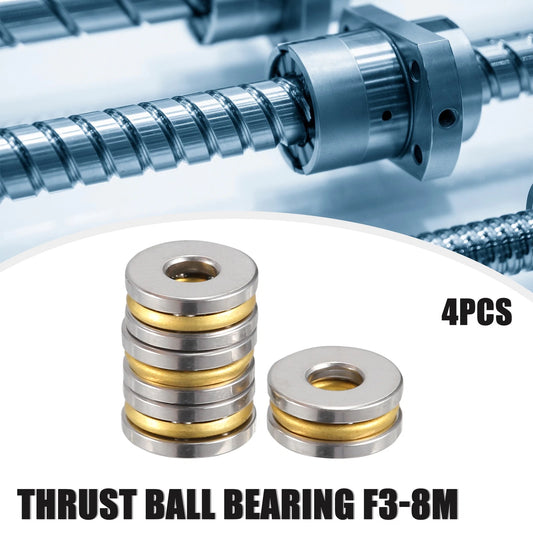 4 x Thrust Ball Bearing 3x8x3.5mm Single Row Roller with Washers for Car