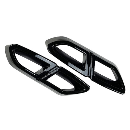 Black Rear Exhaust Muffler Tail Pipe Cover Trim for VW Passat Variant (2016-19)