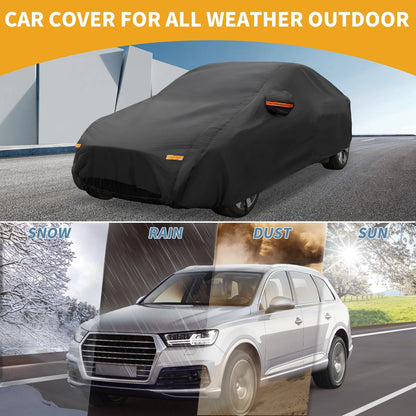 Waterproof Car Cover for Tesla Model 3 (2017-2024) Black Aluminum Film