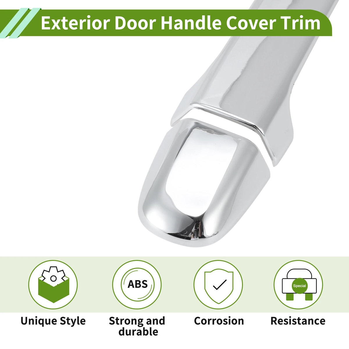 Exterior Door Handle Cover Trim for Toyota Alphard (2015-2021) Silver Tone