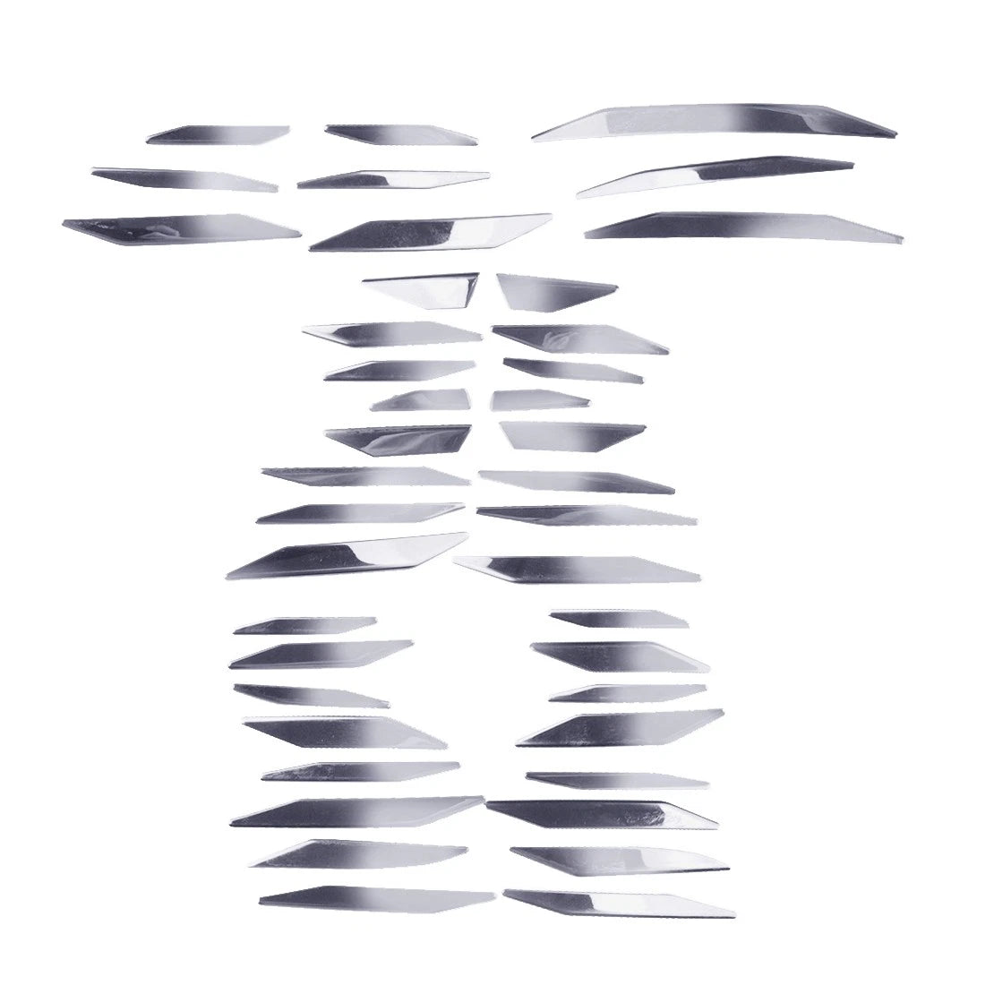 Silver Front Grille Trim Panel for Toyota Highlander (2020-2022)